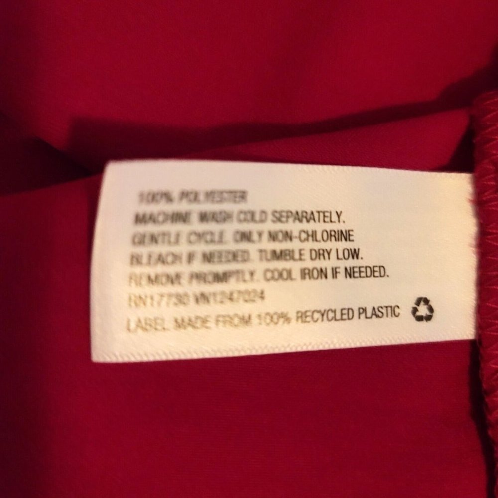 A New Day Womens NWT Satin Halter Top Magenta Pink Back Bow tie Blouse - Picture 8 of 10